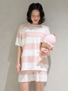 「アイテム（インテリア）」を使った、gelato piqueさん（レディース・168cm）の春コーディネート