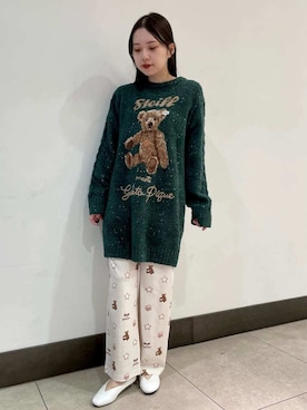 「クリスマス」｜「アイテム（ルームウェア/パジャマ）」を使った、gelato piqueさん（レディース・158cm）の冬コーディネート