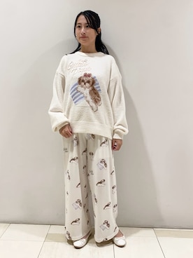 「アイテム（ルームウェア）」を使った、gelato piqueさん（レディース・150cm）の秋コーディネート