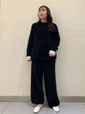 「アイテム（ルームウェア）」を使った、gelato piqueさん（レディース・158cm）の冬コーディネート