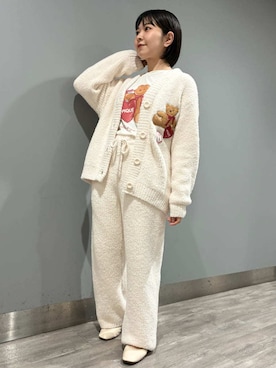 「アイテム（ルームウェア）」を使った、gelato piqueさん（レディース・153cm）の秋コーディネート