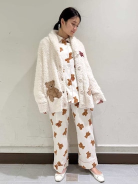 「アイテム（ルームウェア/パジャマ）」を使った、gelato piqueさん（レディース・160cm）の秋コーディネート