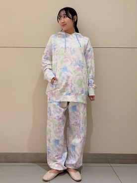 「アイテム（ルームウェア/パジャマ）」を使った、gelato piqueさん（レディース・158cm）の冬コーディネート