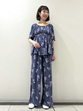 「アイテム（ルームウェア）」を使った、gelato piqueさん（レディース・157cm）の春コーディネート
