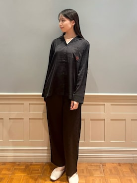 「アイテム（ルームウェア）」を使った、gelato piqueさん（レディース・161cm）の秋コーディネート