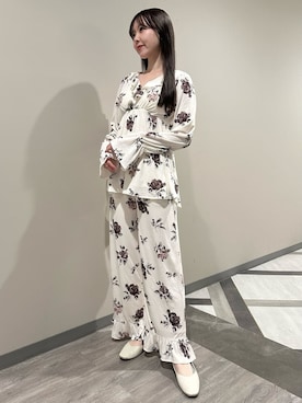 「アイテム（ルームウェア）」を使った、gelato piqueさん（レディース・158cm）の秋コーディネート