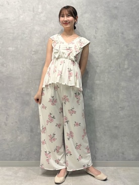「アイテム（ルームウェア/パジャマ）」を使った、gelato piqueさん（レディース・165cm）の夏コーディネート