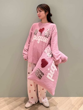 「アイテム（寝具）」を使った、gelato piqueさん（レディース・156cm）の冬コーディネート