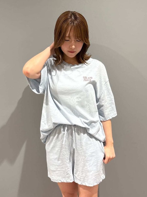 ジェラートピケ【接触冷感】ICEワンポイントビッグTシャツ&ショートパンツパンツ ジェラートピケ gelato pique 【接触冷感】モチーフ4柄ワン