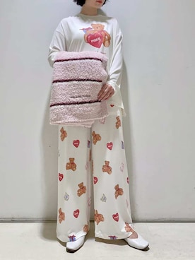 「アイテム（ルームウェア）」を使った、gelato piqueさん（レディース・155cm）の秋コーディネート