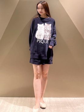 「アイテム（ルームウェア）」を使った、gelato piqueさん（レディース・150cm）の秋コーディネート