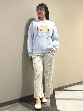 「アイテム（ルームウェア）」を使った、gelato piqueさん（レディース・165cm）の秋コーディネート