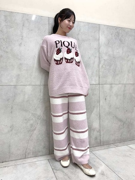 「アイテム（ルームウェア/パジャマ）」を使った、gelato piqueさん（レディース・154cm）の秋コーディネート