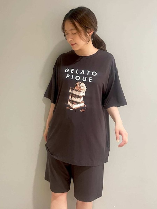 最終値下げ 接触冷感 COOLレーヨンデザートロゴTシャツ＆ショートパンツ HOMME】【接触冷感】COOLレーヨンデザートロゴTシャツ