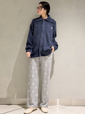 「アイテム（ルームウェア/パジャマ）」を使った、gelato piqueさん（レディース・168cm）の冬コーディネート