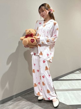 「アイテム（ルームウェア/パジャマ）」を使った、gelato piqueさん（レディース・158cm）の秋コーディネート