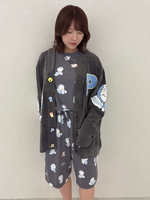 ジェラートピケ　ドラえもん　カーディガン　ユニセックス　ML ジェラピケ　ドラミ ドラえもん】【ユニセックス】おはようおやすみカーディガン
