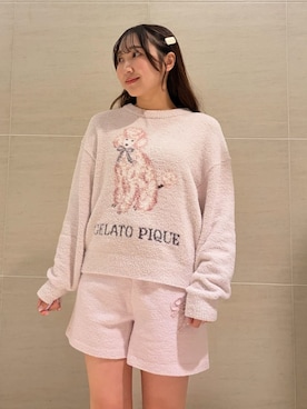 「アイテム（その他ルームウェア）」を使った、gelato piqueさん（レディース・158cm）の冬コーディネート