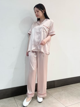 「アイテム（ルームウェア）」を使った、gelato piqueさん（レディース・158cm）の夏コーディネート