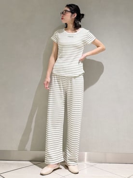 「アイテム（ルームウェア）」を使った、gelato piqueさん（レディース・168cm）の春コーディネート