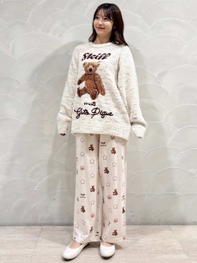 「アイテム（ルームウェア/パジャマ）」を使った、gelato piqueさん（レディース・154cm）の冬コーディネート