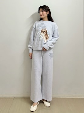 「アイテム（ルームウェア）」を使った、gelato piqueさん（レディース・164cm）の秋コーディネート