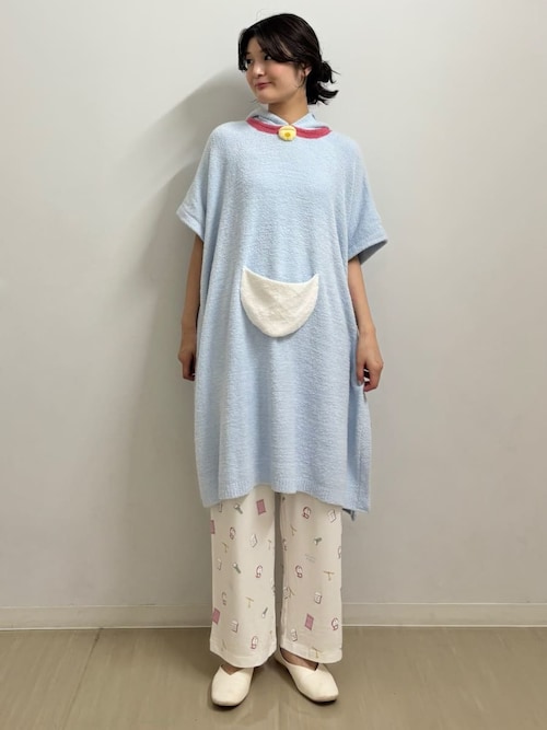 ジェラートピケ 総柄ロングパンツ ドラミちゃん ドラえもん ドラえもん】【レディース】総柄ロングパンツ（ルームウェア