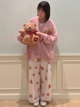 「アイテム（ルームウェア）」を使った、gelato piqueさん（レディース・151cm）の秋コーディネート