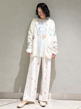 「アイテム（ルームウェア）」を使った、gelato piqueさん（レディース・168cm）の夏コーディネート