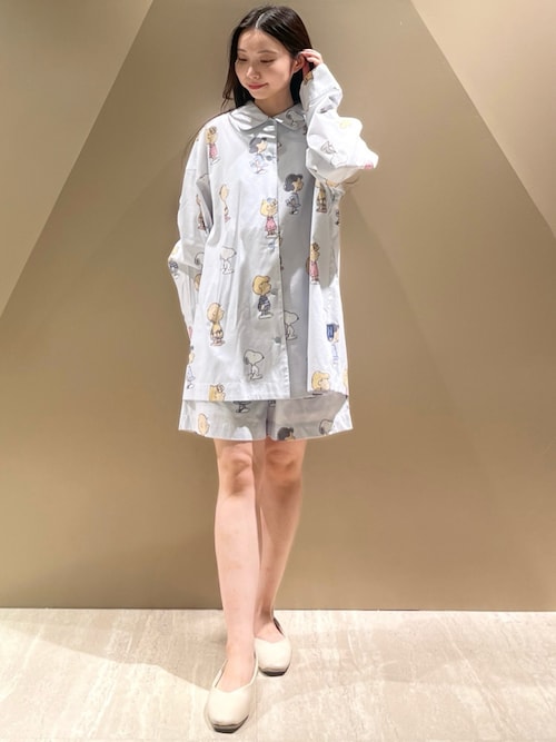 セール】【PEANUTS】総柄ショートパンツ（ルームウェア/パジャマ