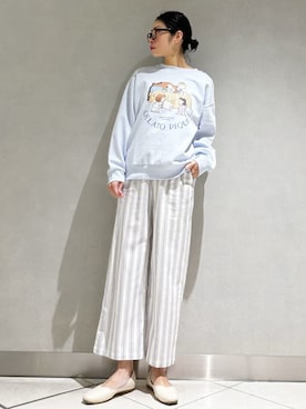 「アイテム（ルームウェア）」を使った、gelato piqueさん（レディース・168cm）の冬コーディネート