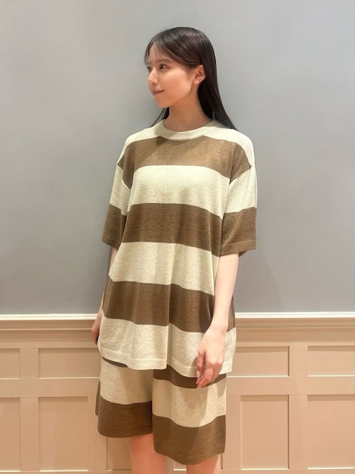 セール】【HOMME】スムーズィーlite2ボーダーハーフパンツ（ルーム