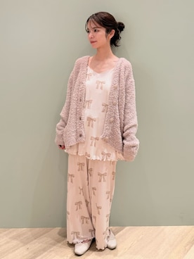 「アイテム（ルームウェア/パジャマ、ブラウン系）」を使った、gelato piqueさん（レディース・156cm）の秋コーディネート