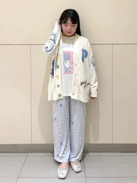 「アイテム（ルームウェア）」を使った、gelato piqueさん（レディース・155cm）の夏コーディネート