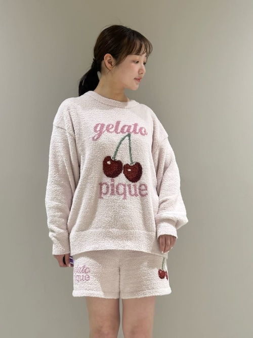 ONLINE限定】べビモコチェリージャガードプルオーバー&ショートパンツ