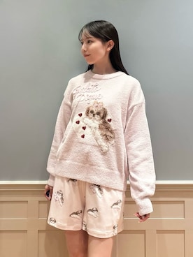 「アイテム（ルームウェア）」を使った、gelato piqueさん（レディース・161cm）の秋コーディネート