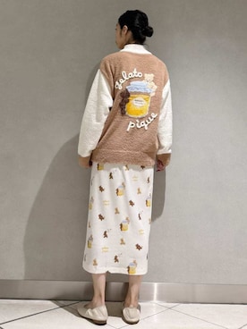 「アイテム（ルームウェア）」を使った、gelato piqueさん（レディース・168cm）の夏コーディネート