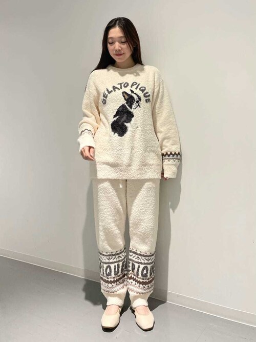 セール】【HOMME】パウダーDOGジャガードプルオーバー（ルームウェア