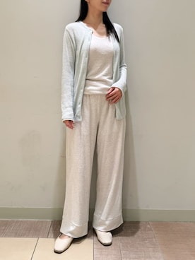 「アイテム（ルームウェア、グレー系）」を使った、gelato piqueさん（レディース・157cm）の秋コーディネート