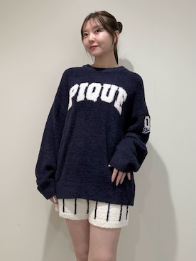 「アイテム（ルームウェア、ブルー系）」を使った、gelato piqueさん（レディース・158cm）の秋コーディネート