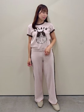 「アイテム（ルームウェア/パジャマ）」を使った、gelato piqueさん（レディース・156cm）の夏コーディネート