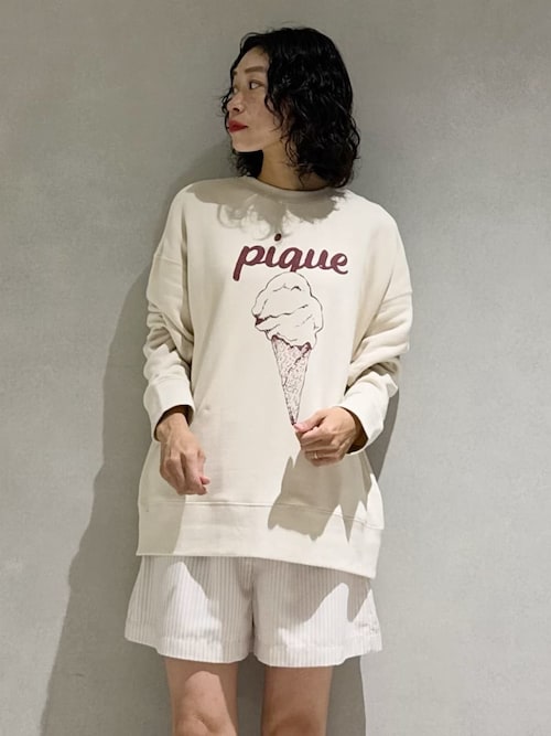 セール】【UNISEX】裏毛ワンポイントプルオーバー（ルームウェア