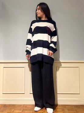 「アイテム（ルームウェア）」を使った、gelato piqueさん（レディース・158cm）の秋コーディネート