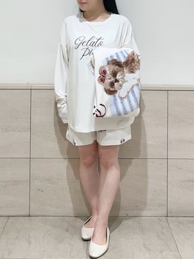「アイテム（ルームウェア/パジャマ）」を使った、gelato piqueさん（レディース・143cm）の秋コーディネート