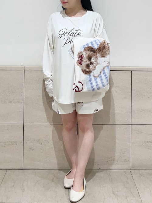 シーズー柄ショートパンツ（ルームウェア/パジャマ）｜gelato