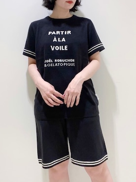 「アイテム（ルームウェア）」を使った、gelato piqueさん（レディース・155cm）の春コーディネート