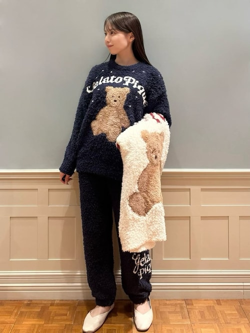 HOLIDAY】ジェラートスノーベアジャガードブランケット（ブランケット