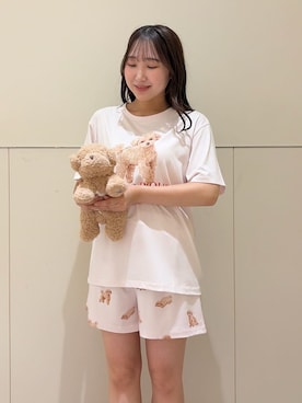 「アイテム（おもちゃ、ブラウン系）」を使った、gelato piqueさん（レディース・158cm）の夏コーディネート