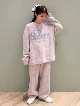「アイテム（ルームウェア）」を使った、gelato piqueさん（レディース・156cm）の秋コーディネート