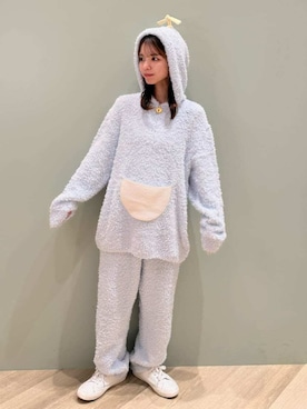 「アイテム（ルームウェア/パジャマ）」を使った、gelato piqueさん（レディース・156cm）の冬コーディネート